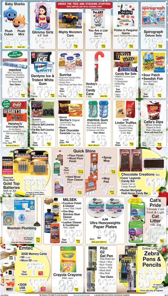 Discount Drug Mart Ad from 12/16/2020