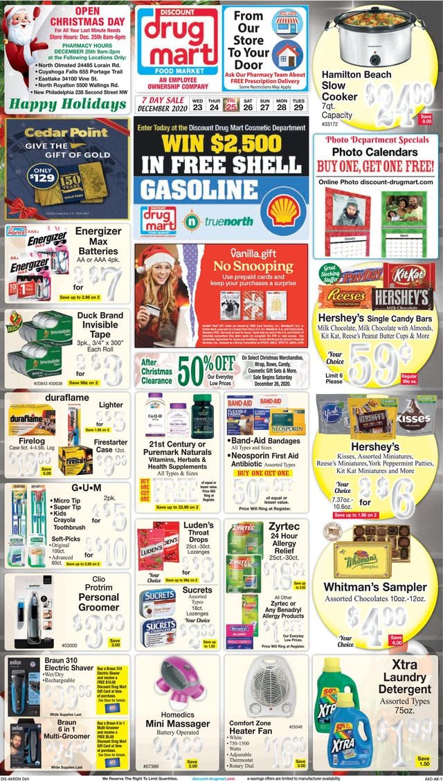 Discount Drug Mart Ad from 12/23/2020