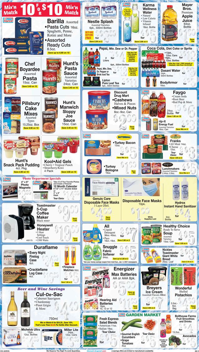 Discount Drug Mart Ad from 01/06/2021