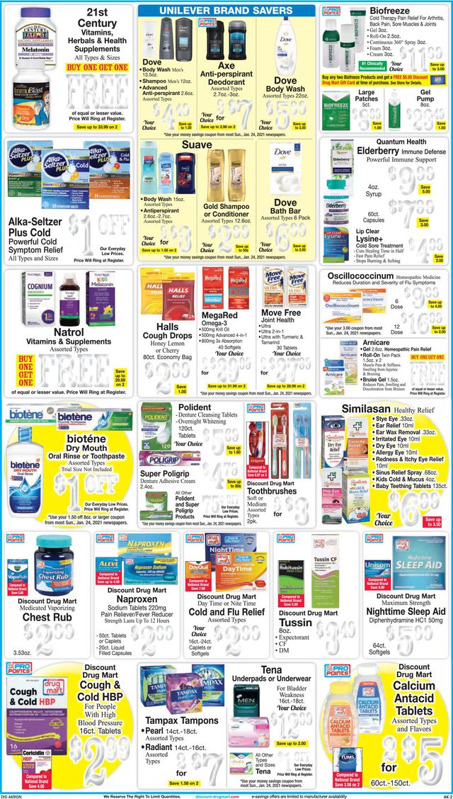Discount Drug Mart Ad from 01/27/2021