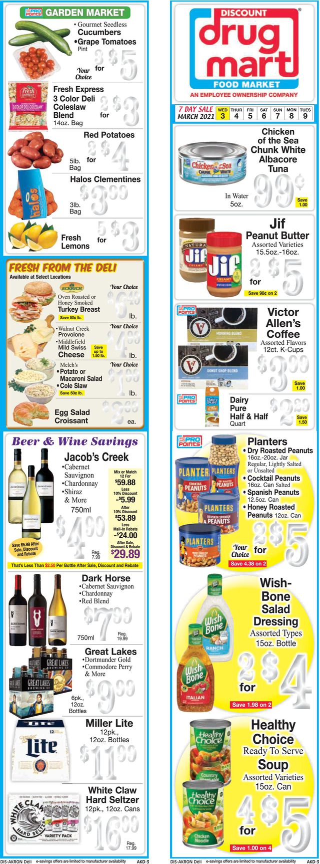 Discount Drug Mart Ad from 03/03/2021
