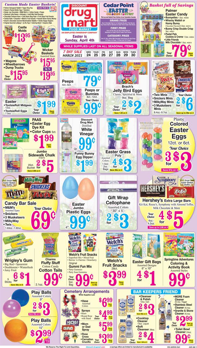 Discount Drug Mart Ad from 03/24/2021