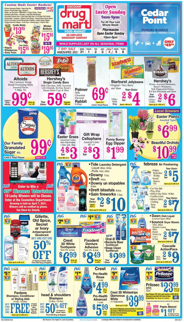 Discount Drug Mart Ad from 03/31/2021