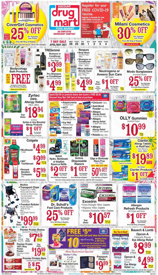 Discount Drug Mart Ad from 04/28/2021