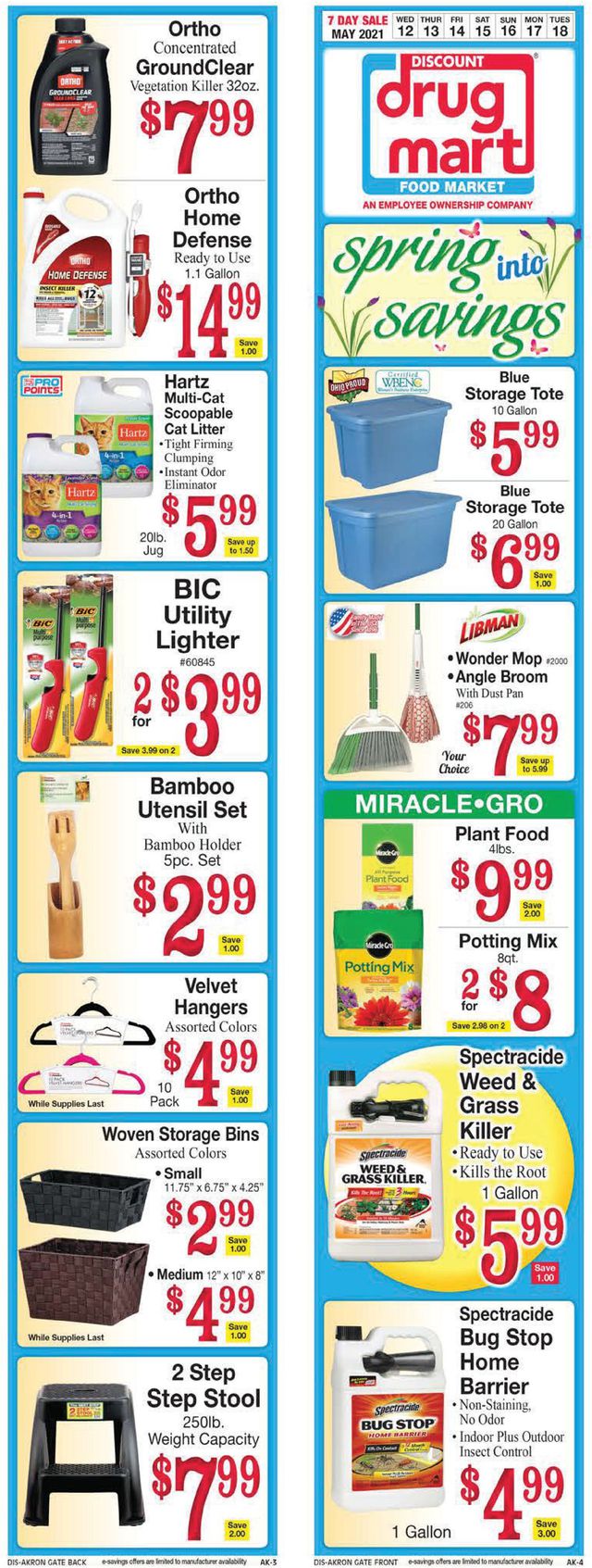 Discount Drug Mart Ad from 05/12/2021