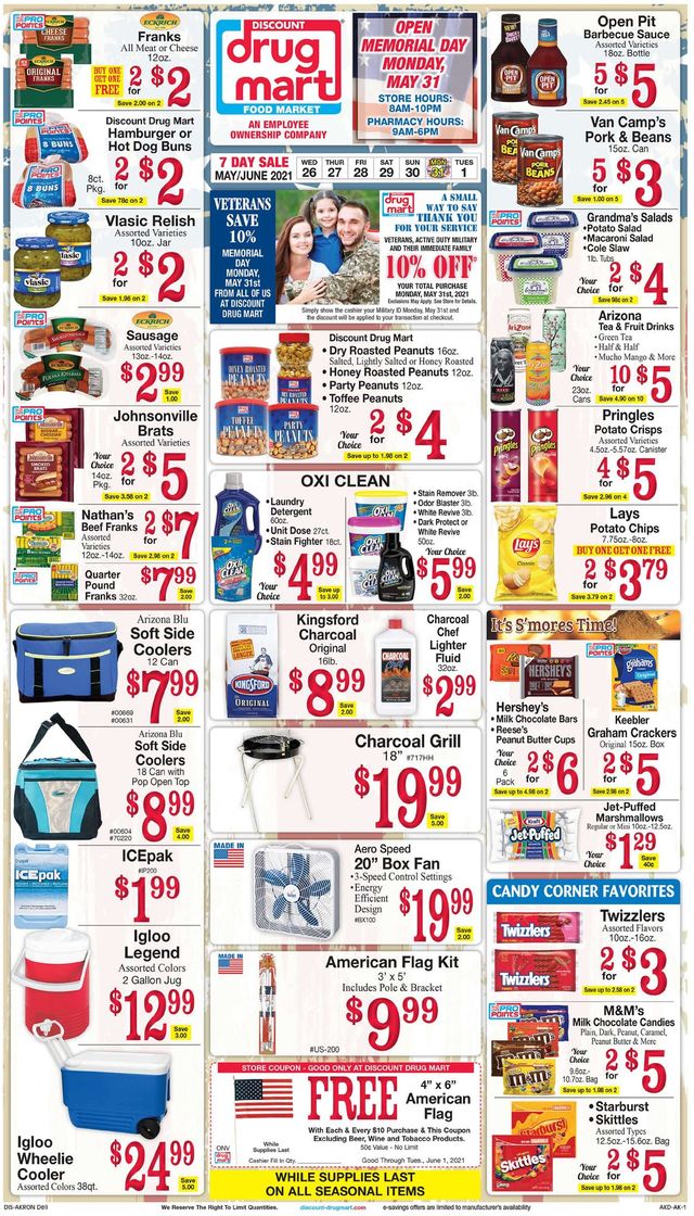Discount Drug Mart Ad from 05/26/2021