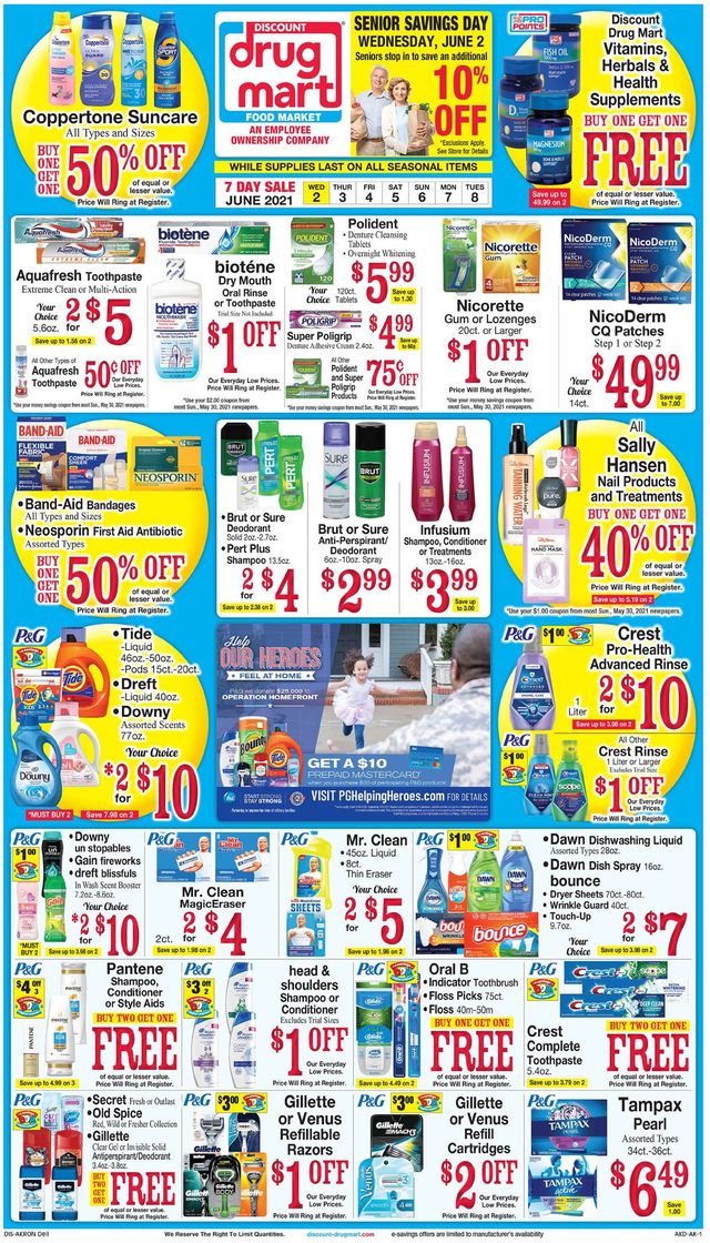 Discount Drug Mart Ad from 06/02/2021