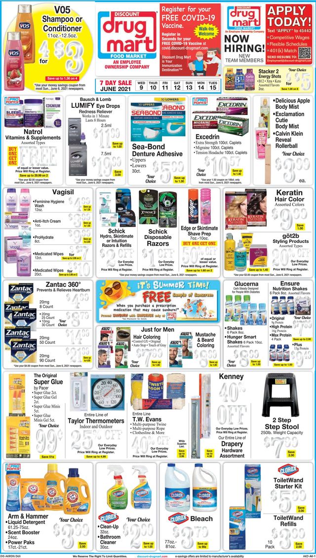 Discount Drug Mart Ad from 06/09/2021