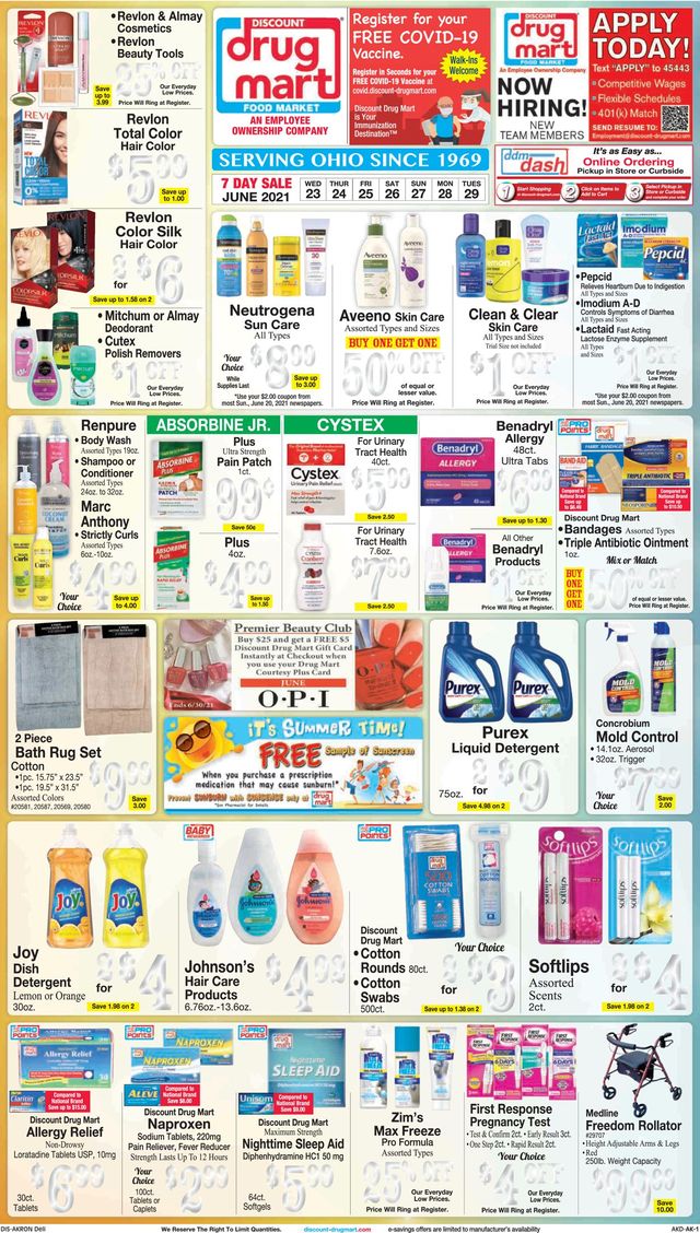 Discount Drug Mart Ad from 06/23/2021