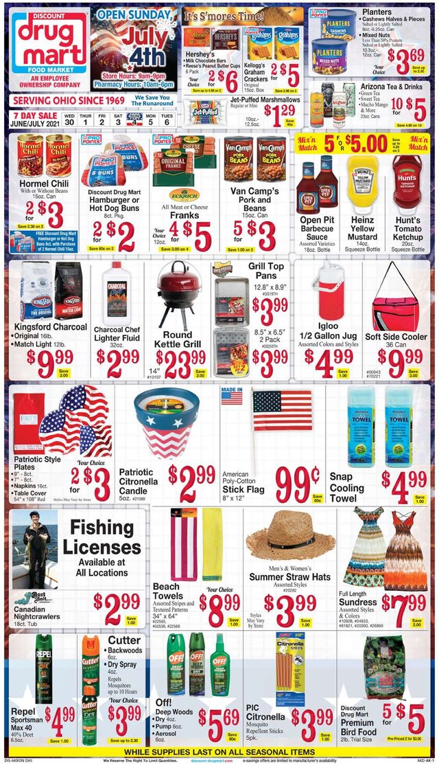 Discount Drug Mart Ad from 06/30/2021