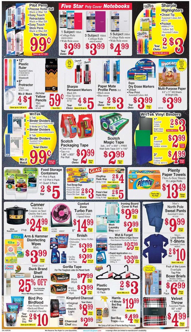 Discount Drug Mart Ad from 08/04/2021