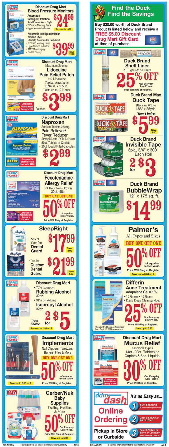 Discount Drug Mart Ad from 09/15/2021