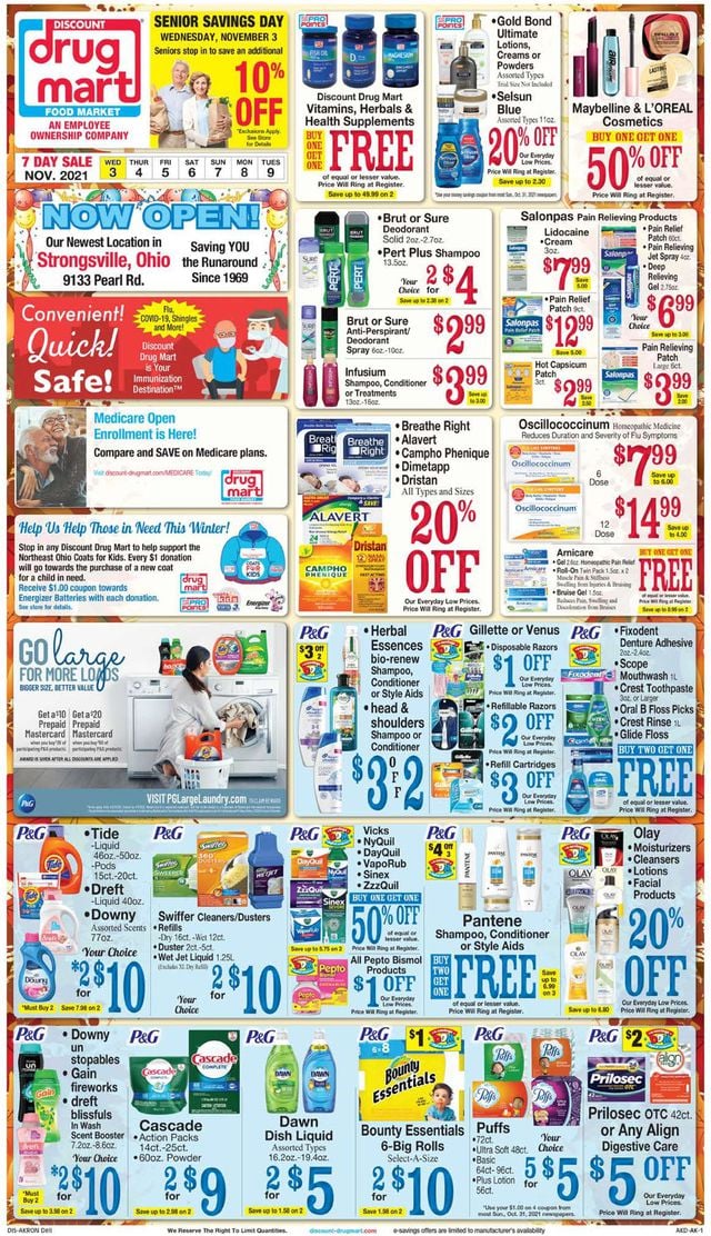 Discount Drug Mart Ad from 11/03/2021