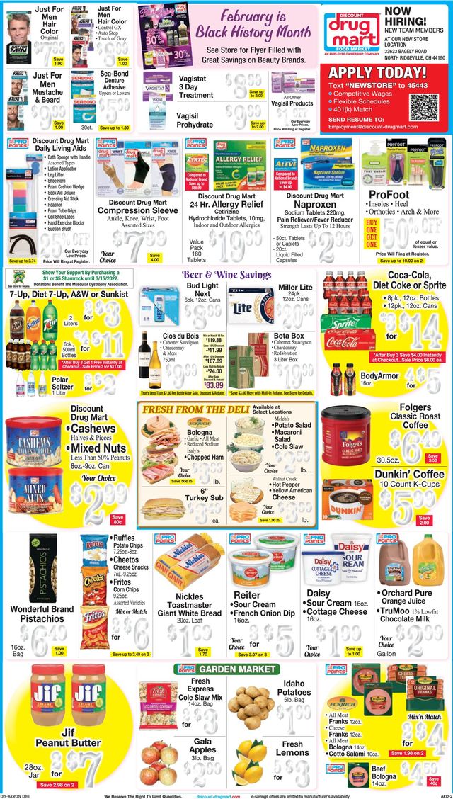 Discount Drug Mart Ad from 02/16/2022