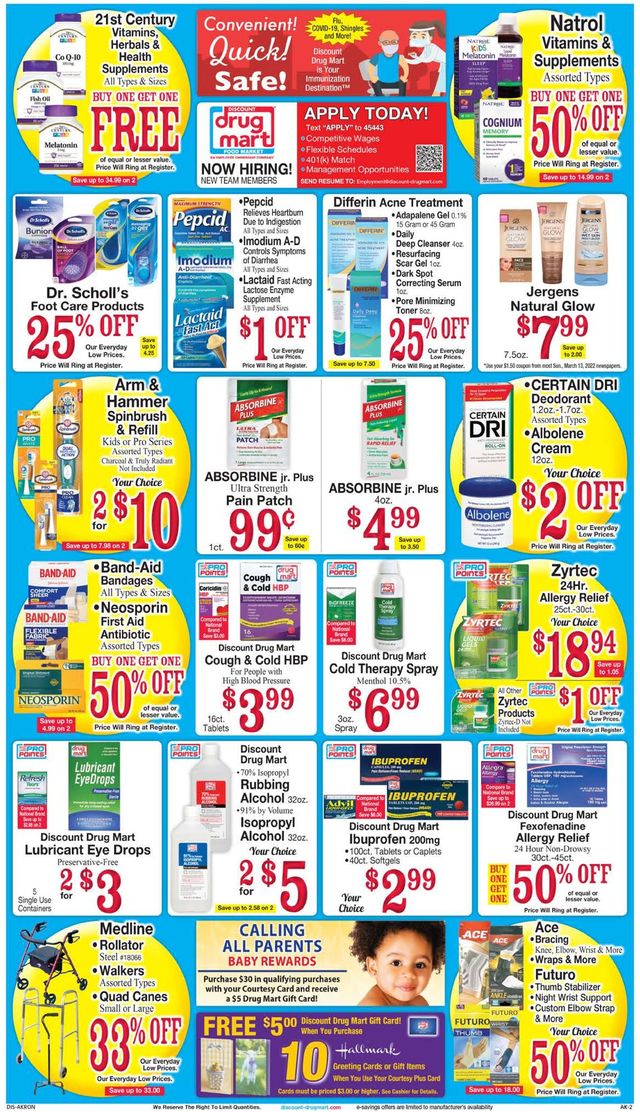 Discount Drug Mart Ad from 03/16/2022