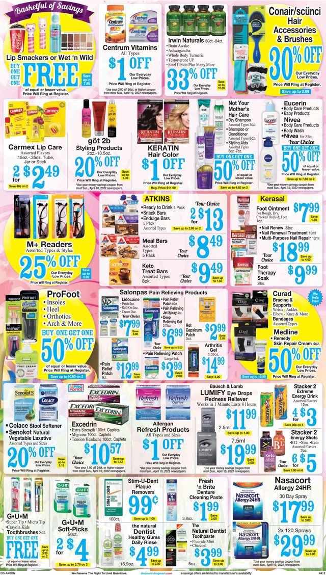 Discount Drug Mart Ad from 04/13/2022