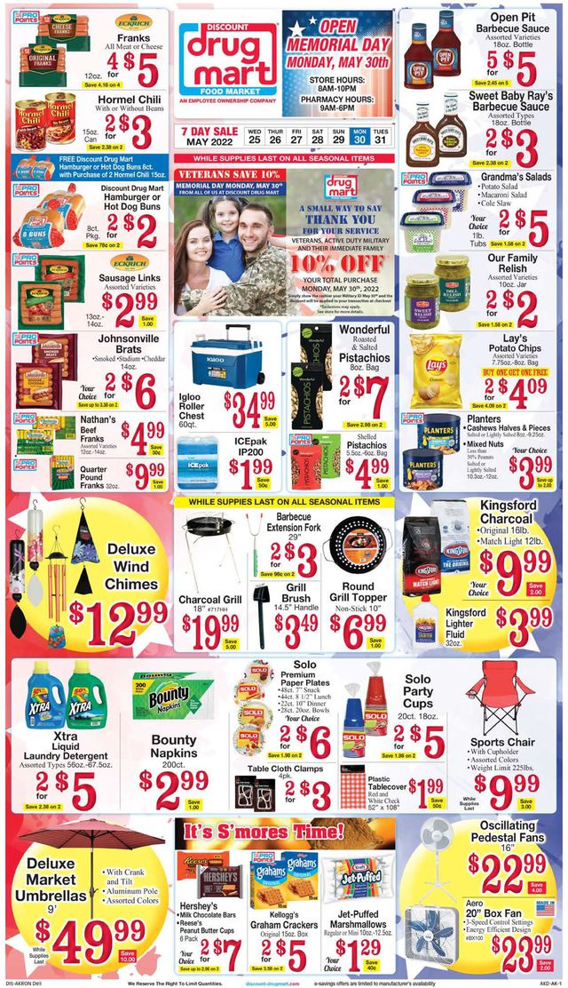 Discount Drug Mart Ad from 05/25/2022