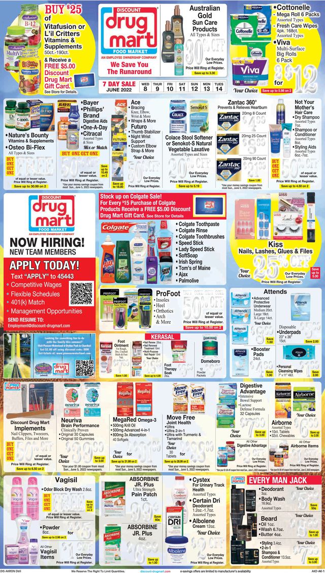 Discount Drug Mart Ad from 06/08/2022