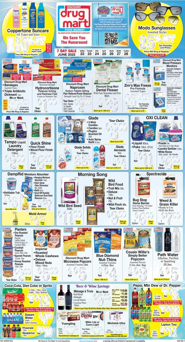 Discount Drug Mart Ad from 06/22/2022