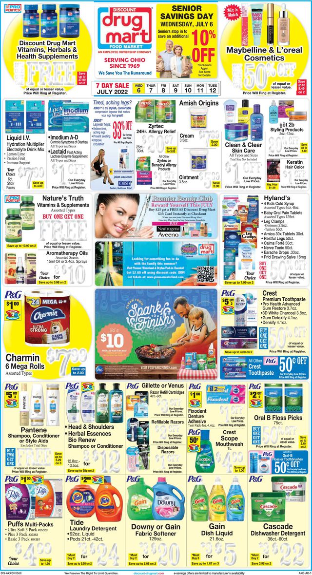 Discount Drug Mart Ad from 07/06/2022