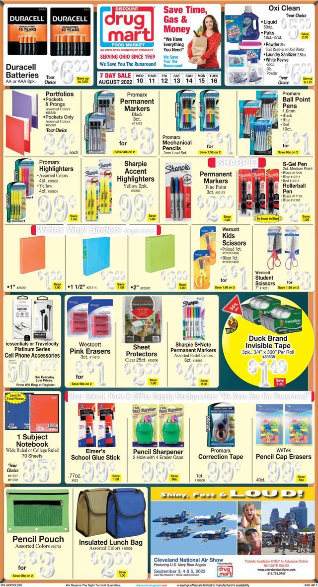 Discount Drug Mart Ad from 08/10/2022