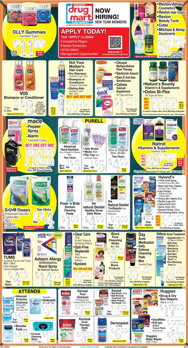 Discount Drug Mart Ad from 08/10/2022