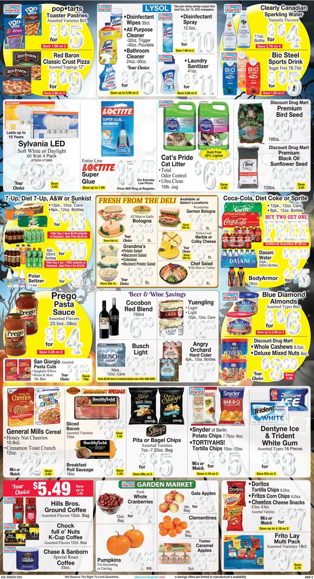 Discount Drug Mart Ad from 10/19/2022