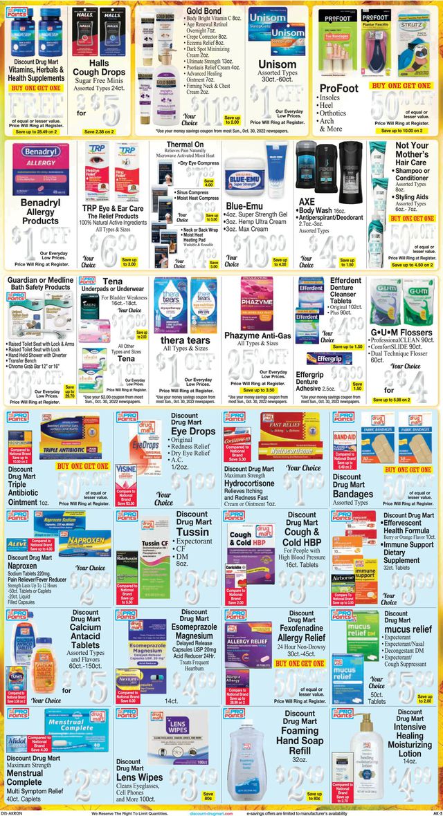 Discount Drug Mart Ad from 11/02/2022