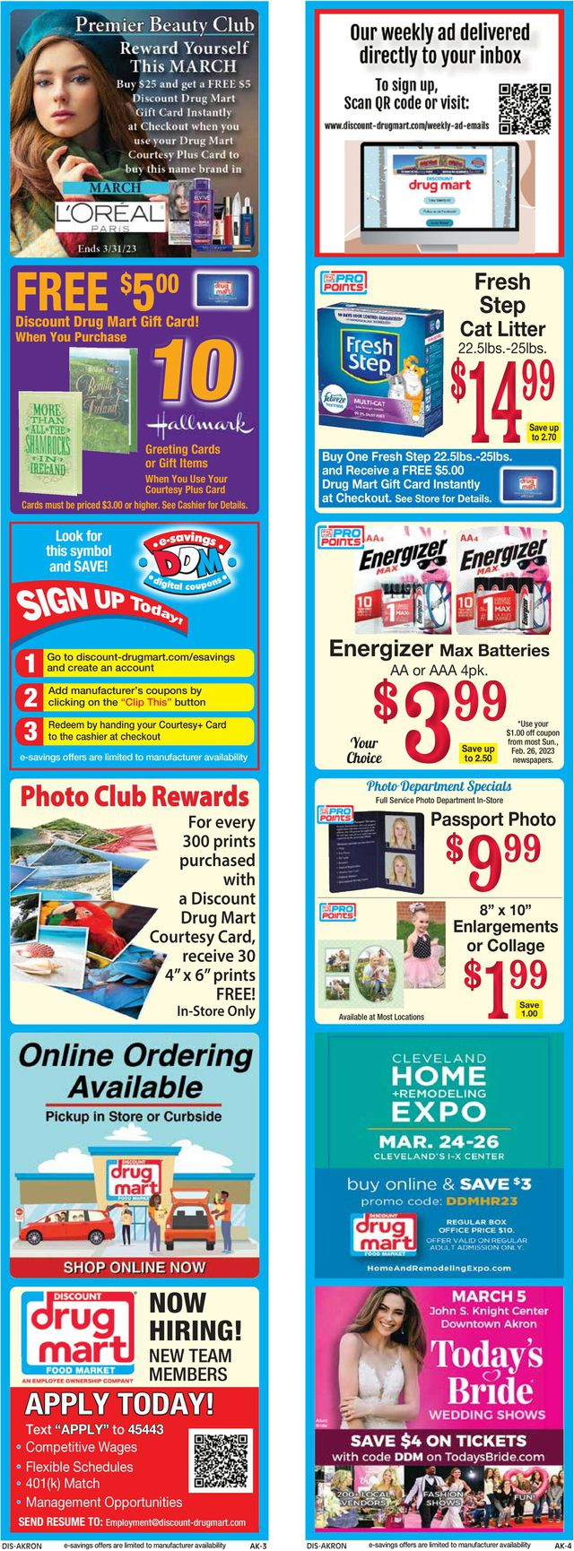 Discount Drug Mart Ad from 03/01/2023