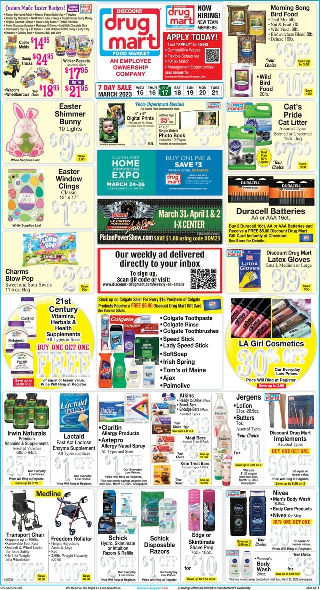 Discount Drug Mart Ad from 03/15/2023
