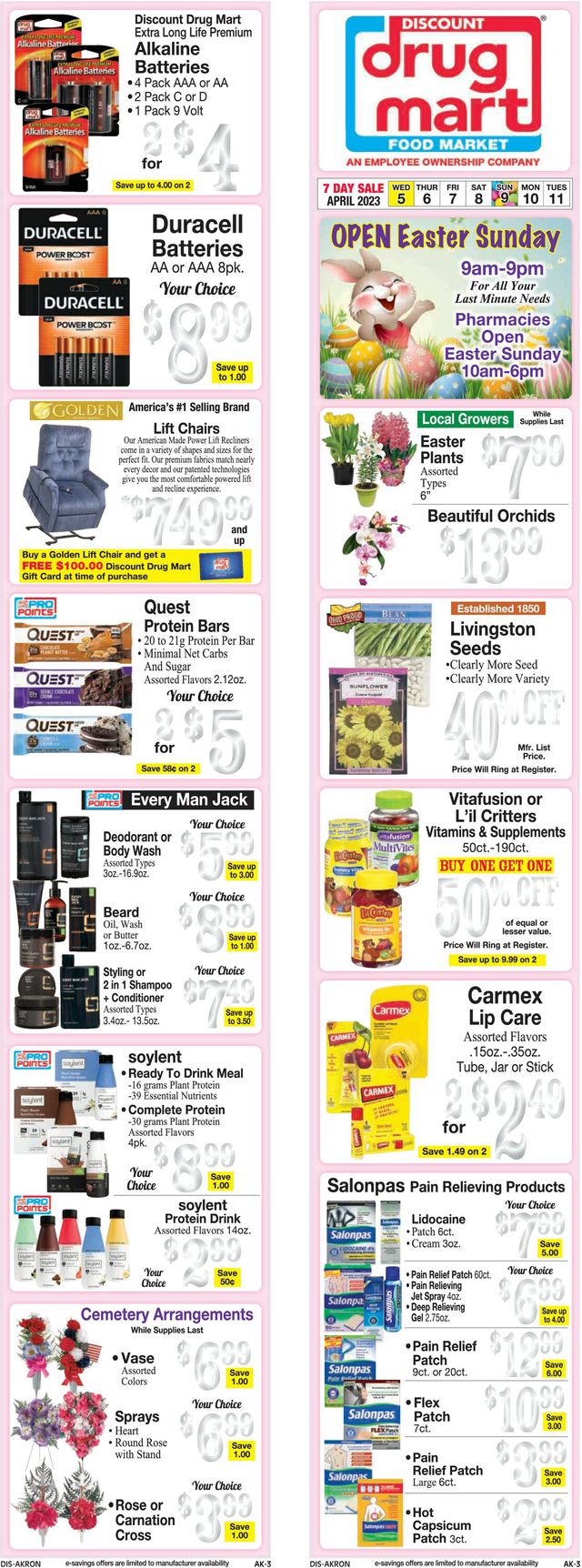 Discount Drug Mart Ad from 04/05/2023