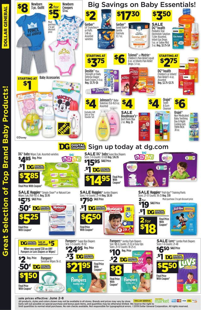 Dollar General Ad from 06/02/2019