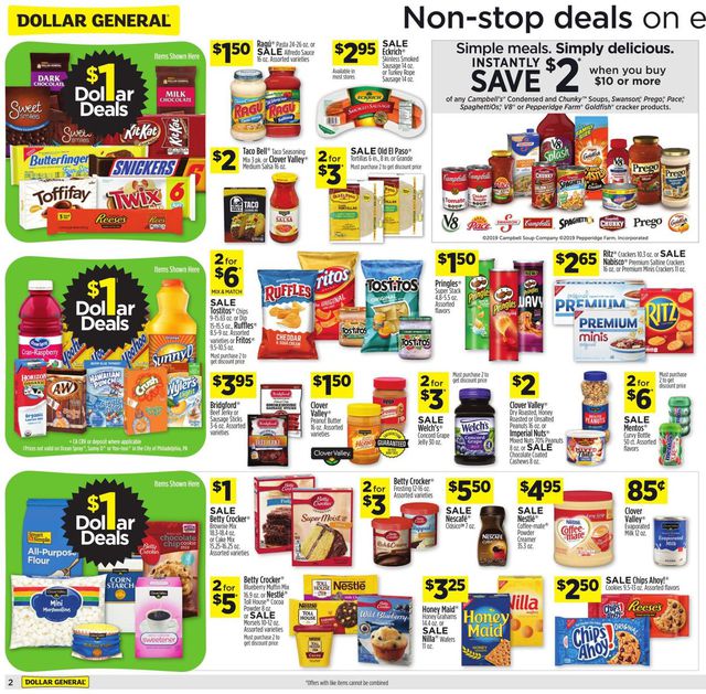 Dollar General Ad from 10/06/2019