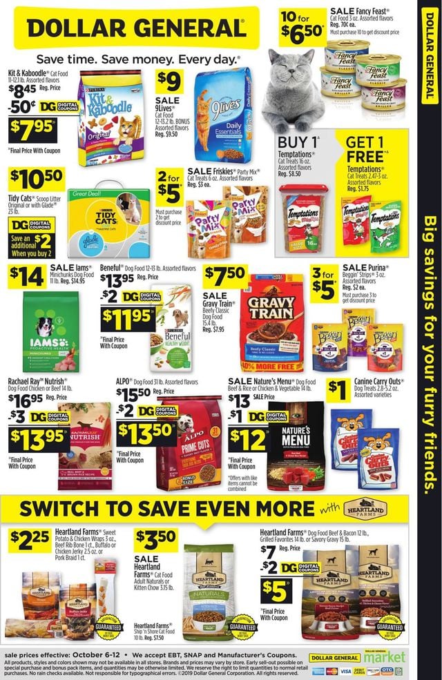 Dollar General Ad from 10/06/2019