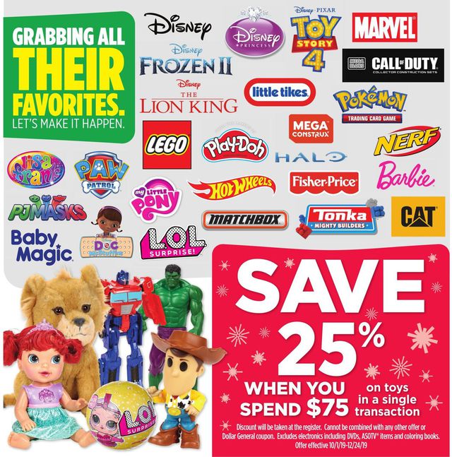Dollar General Ad from 10/22/2019