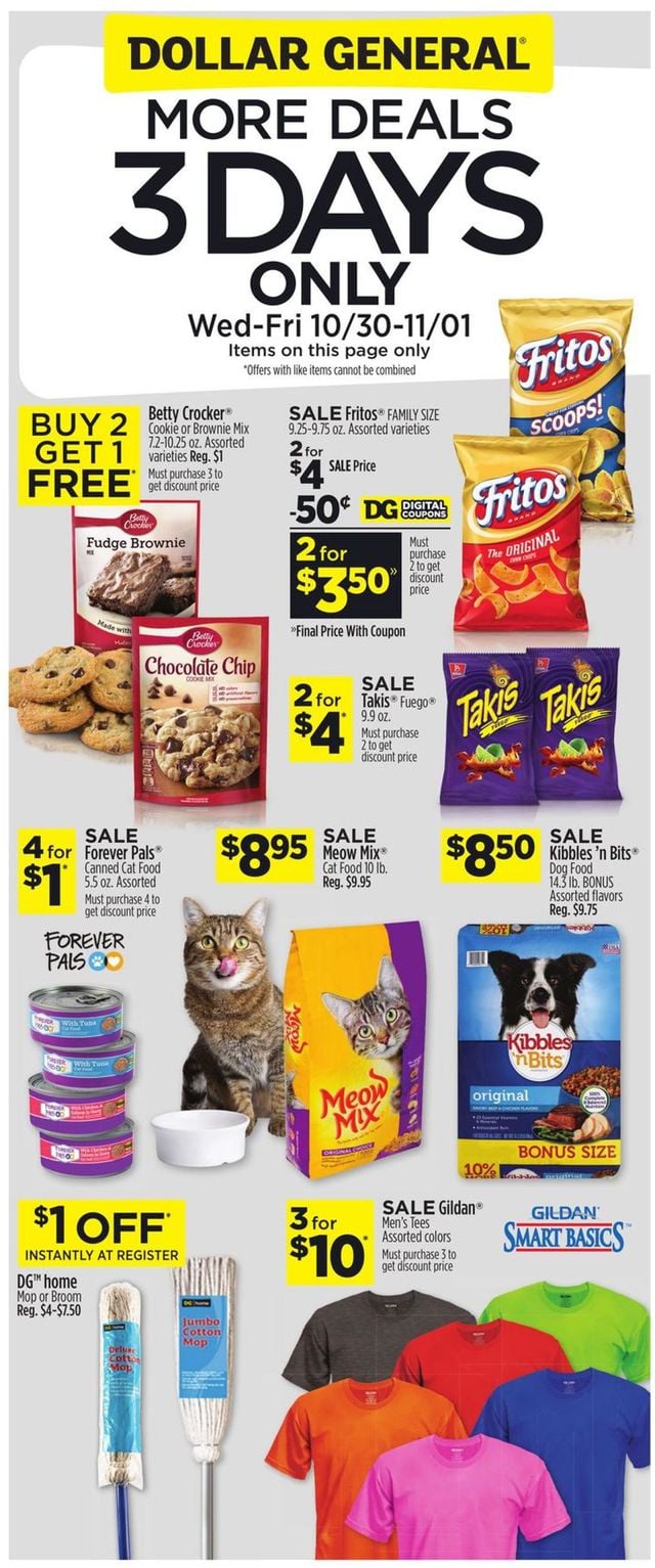 Dollar General Ad from 10/27/2019
