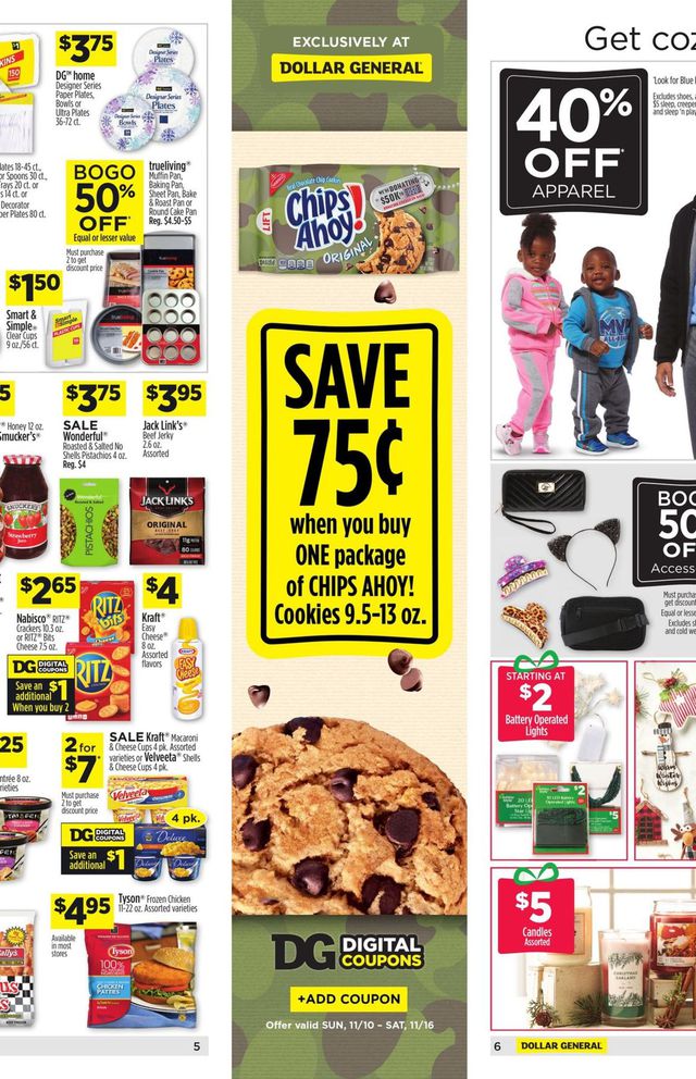 Dollar General Ad from 11/10/2019