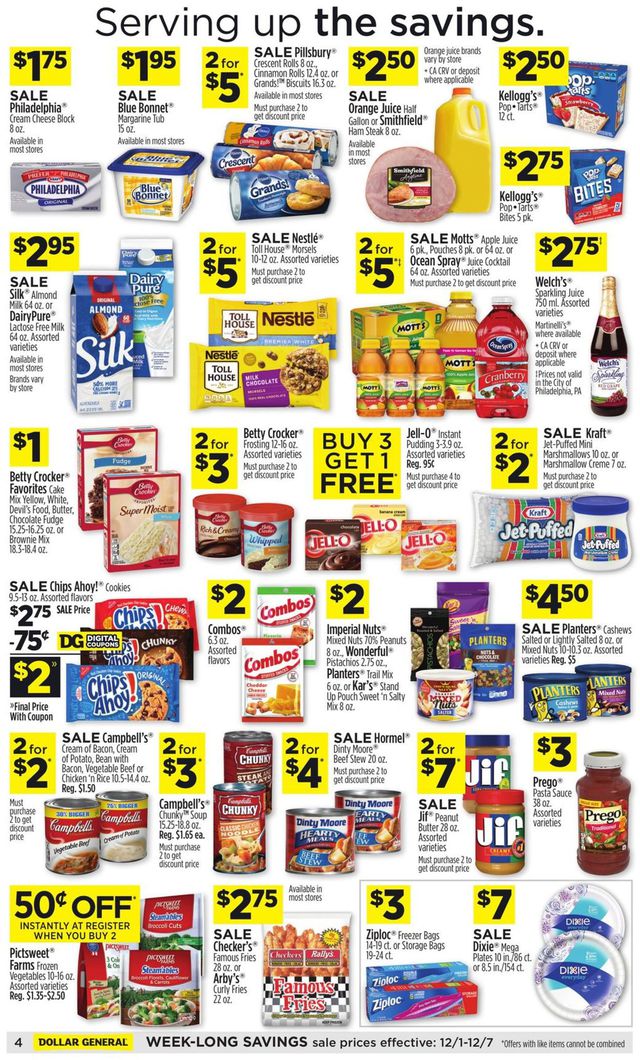Dollar General Ad from 12/01/2019
