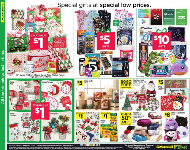 Dollar General Ad from 12/15/2019