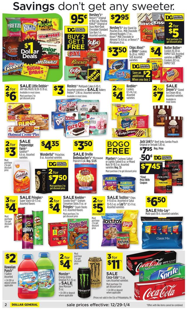 Dollar General Ad from 12/29/2019