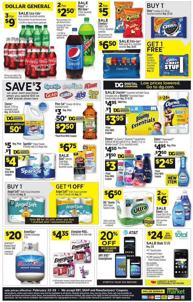 Dollar General Ad from 02/23/2020