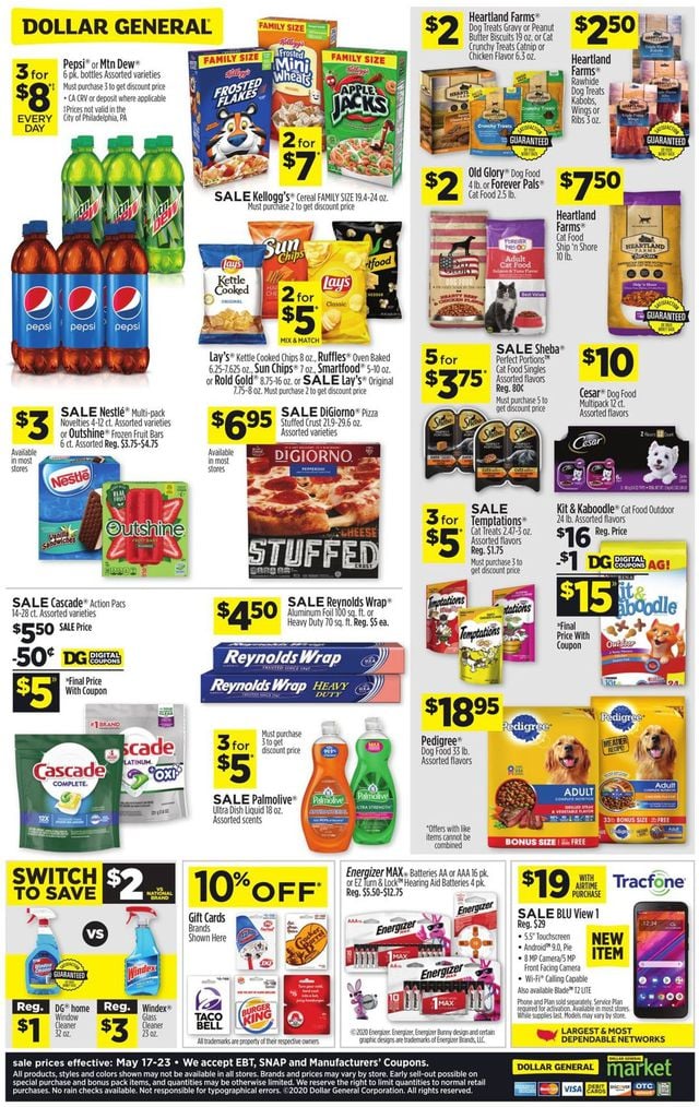 Dollar General Ad from 05/17/2020