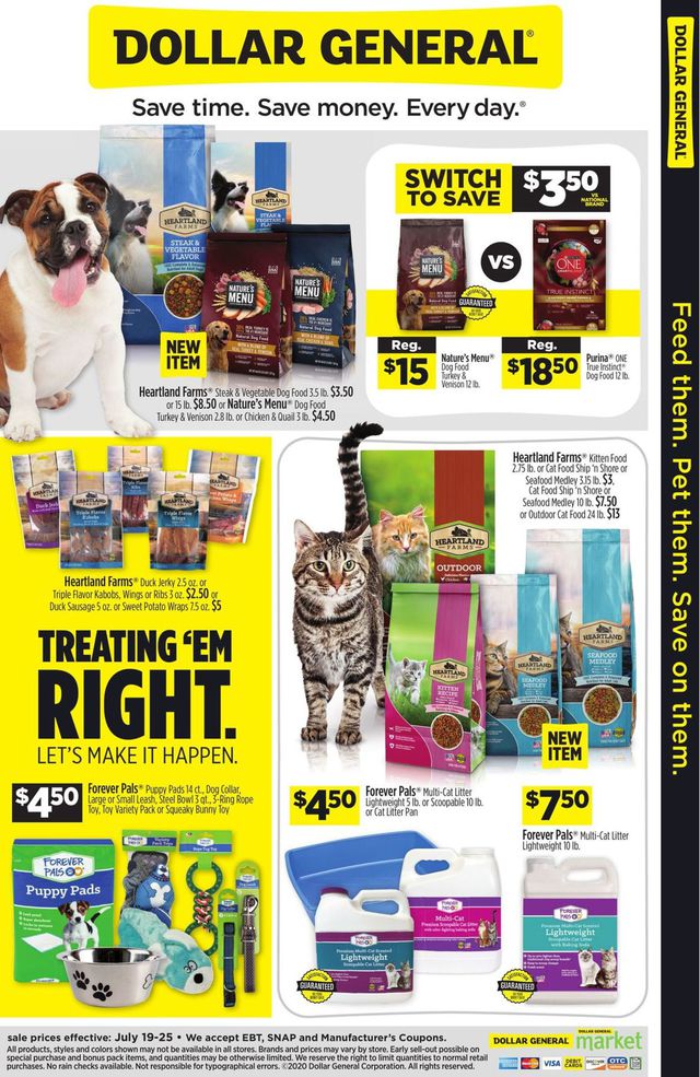 Dollar General Ad from 07/19/2020