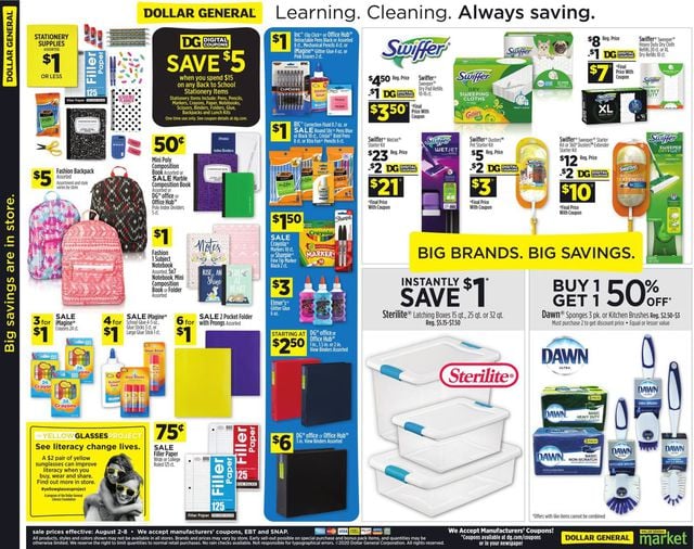 Dollar General Ad from 08/02/2020