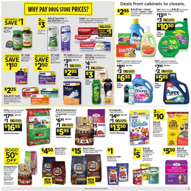 Dollar General Ad from 08/09/2020