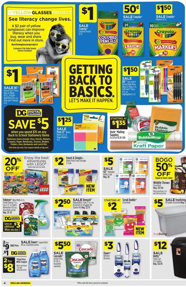 Dollar General Ad from 08/30/2020