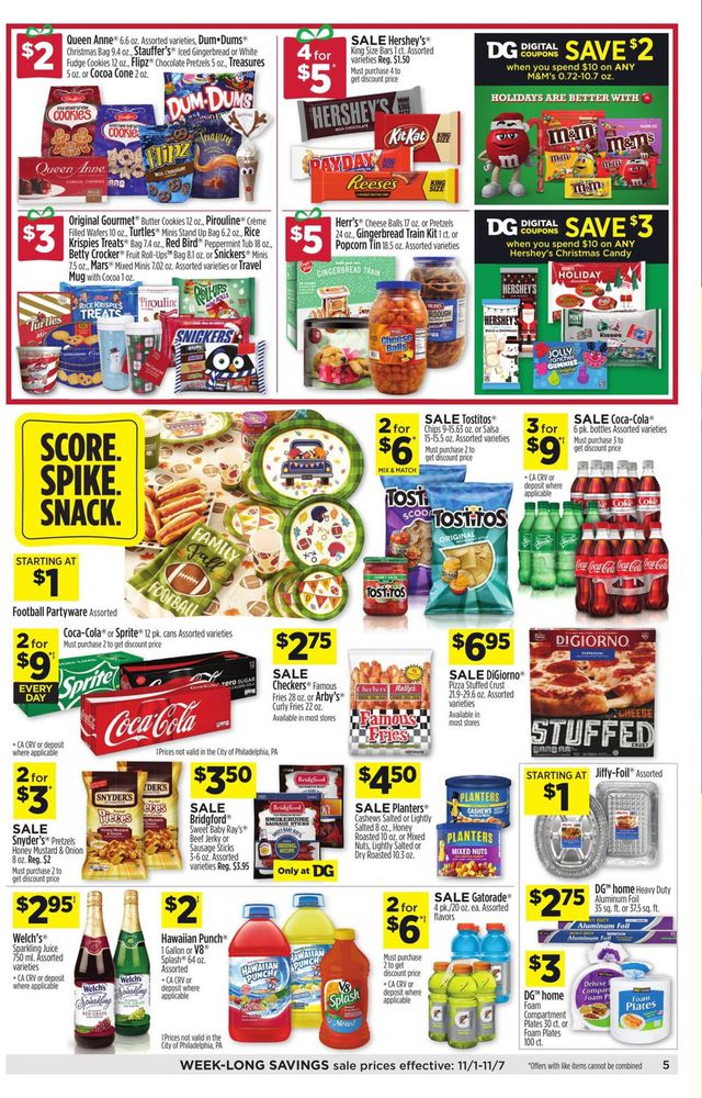 Dollar General Ad from 11/05/2020