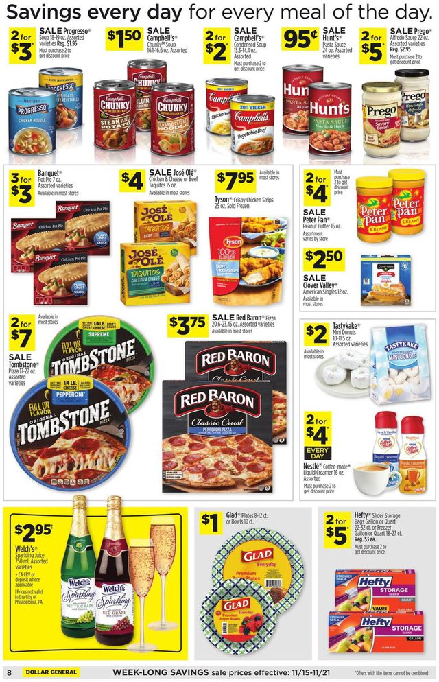 Dollar General Ad from 11/15/2020