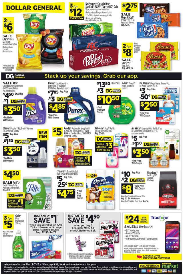 Dollar General Ad from 03/07/2021