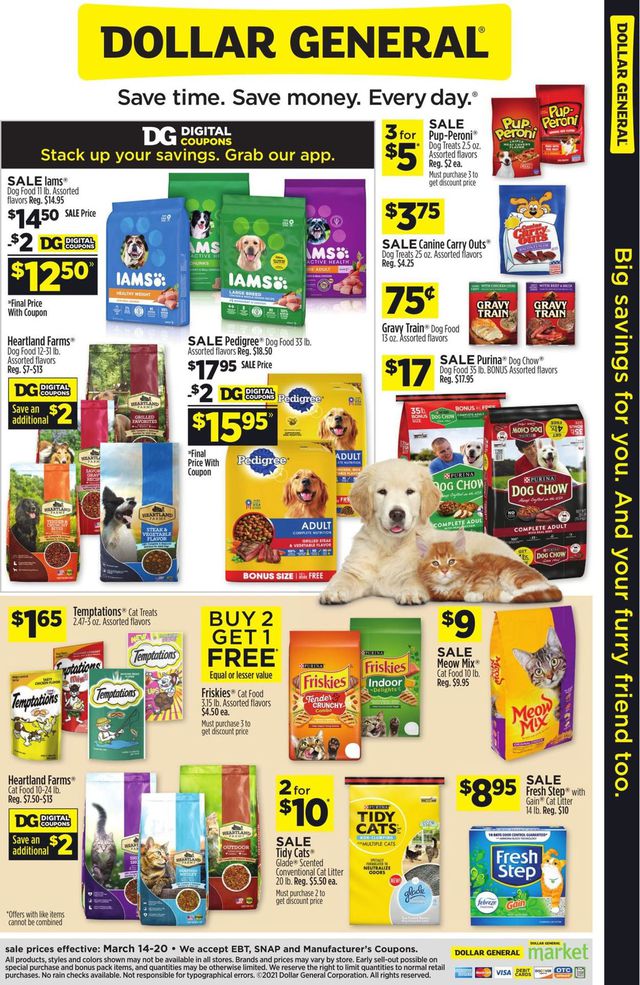 Dollar General Ad from 03/14/2021